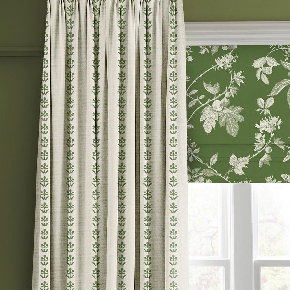 Graham & Brown Garden Vine Apple Green Roman Blind