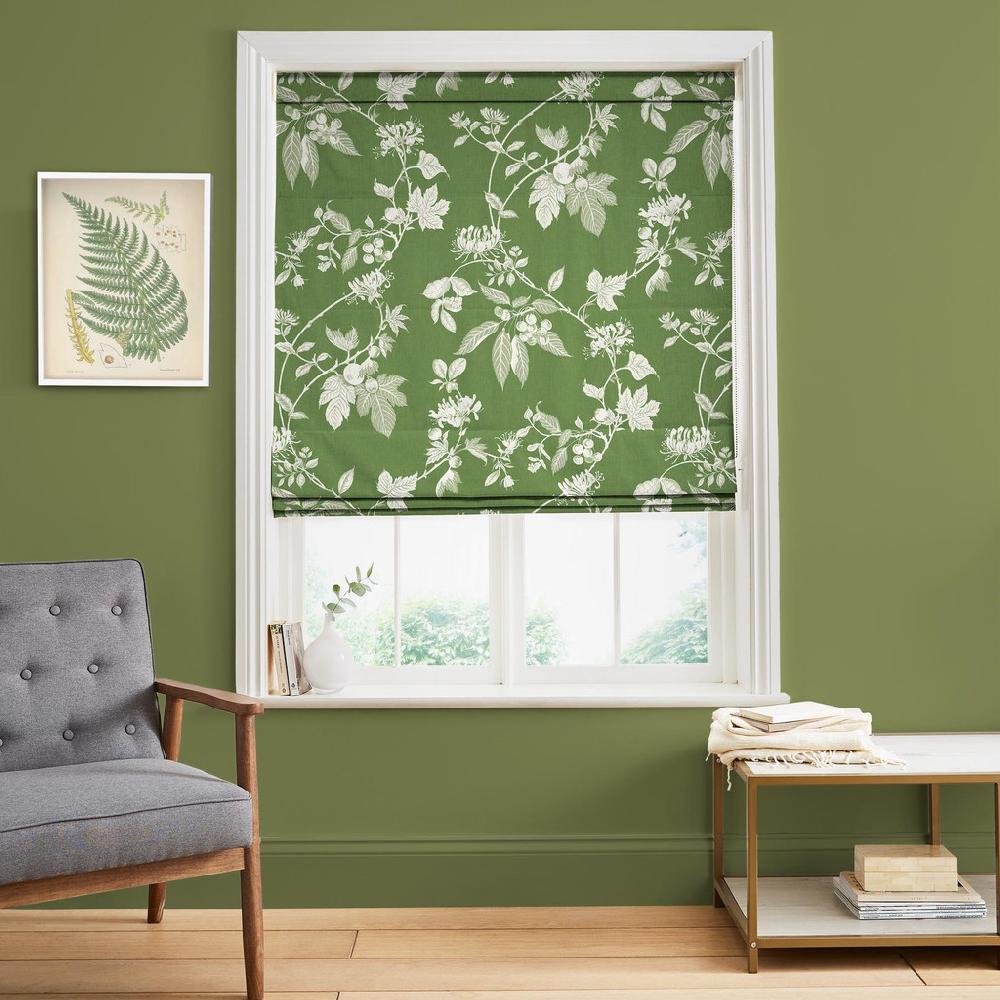 graham & brown Garden Vine Apple Green Roman Blind