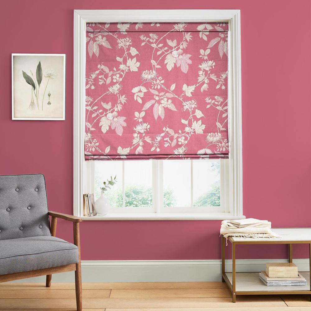 graham & brown Garden Vine Pink Roman Blind