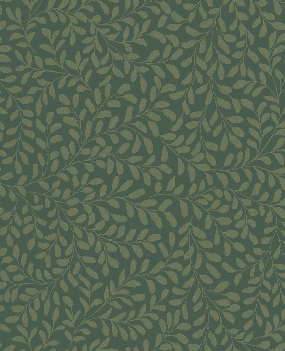 Graham & Brown Gilded Leaf Olive Wallpaper