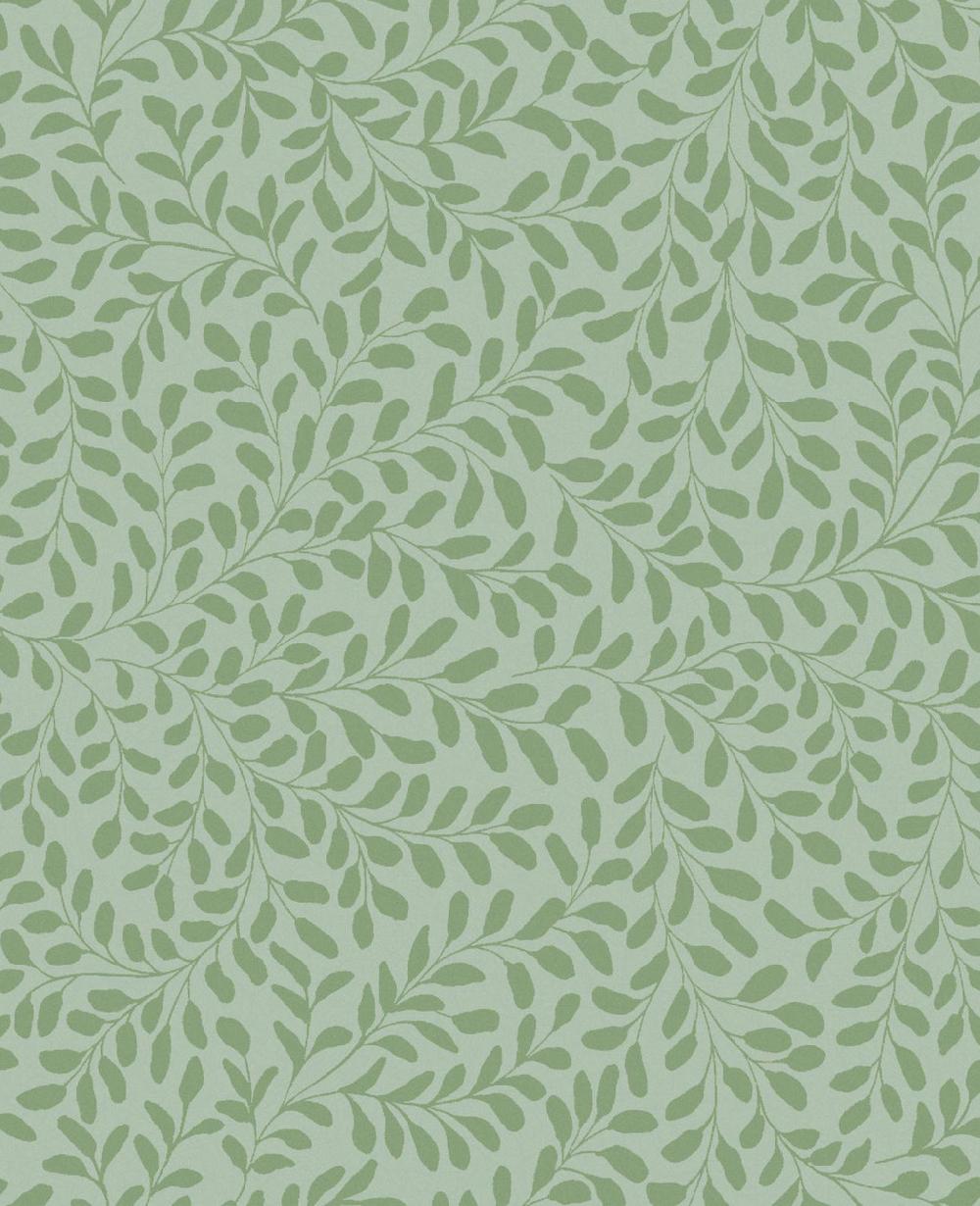 Graham & Brown Gilded Leaf Sage & Pale Gold Wallpaper