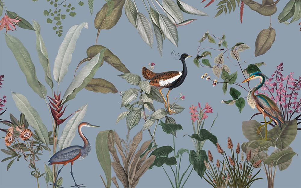 Graham & Brown Glasshouse Blue Bespoke Mural