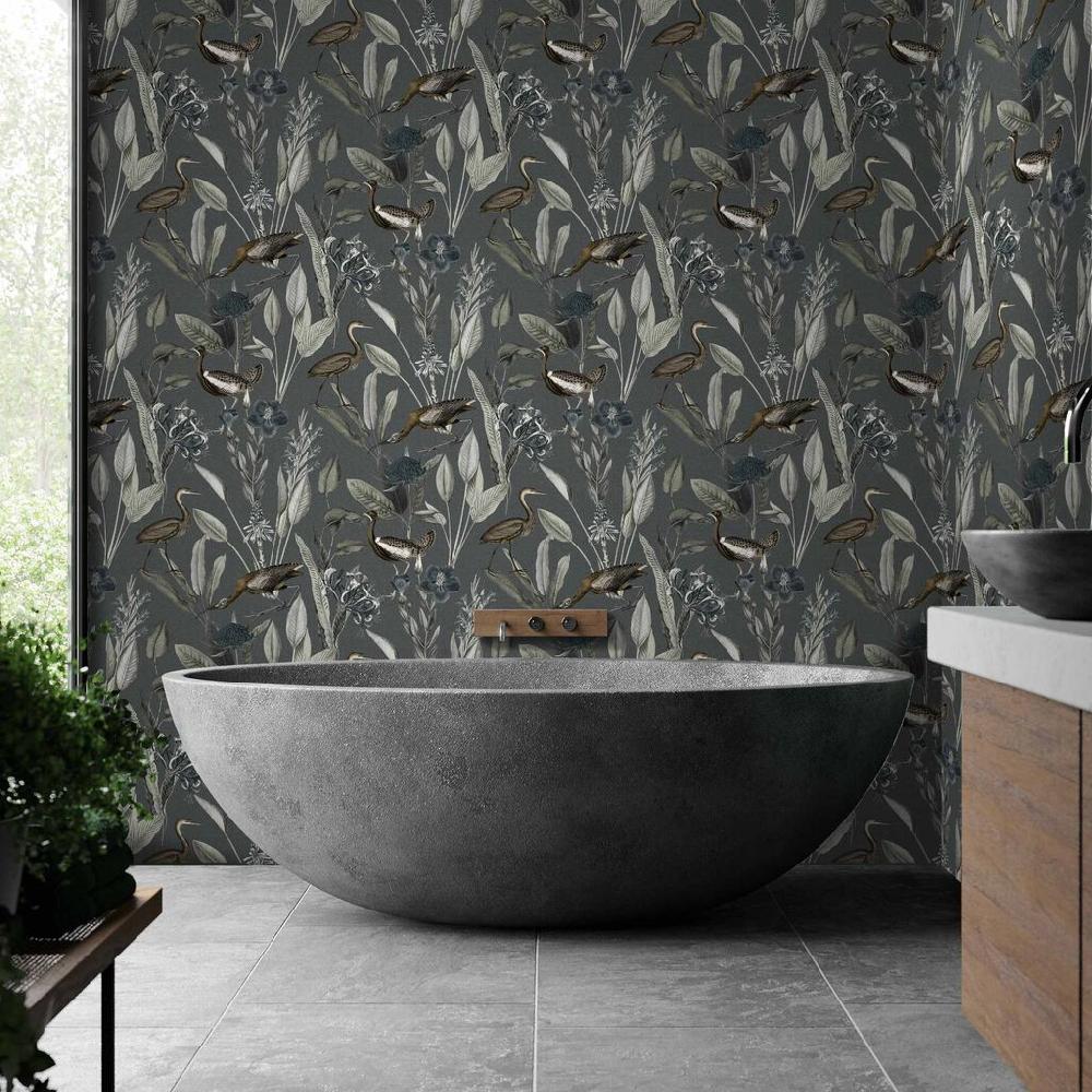 graham & brown Glasshouse Midnight Wallpaper