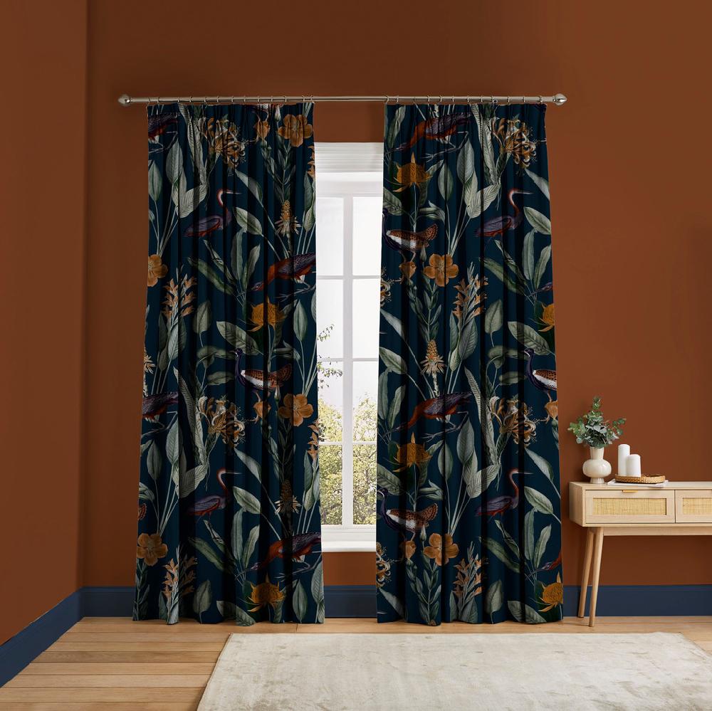graham & brown Glasshouse Navy Curtains