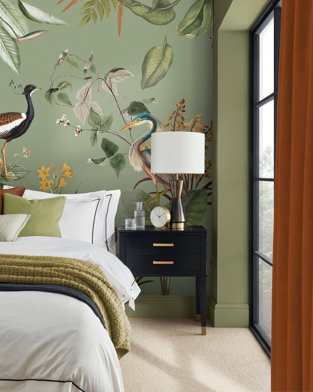 graham & brown Glasshouse Sage Bespoke Mural