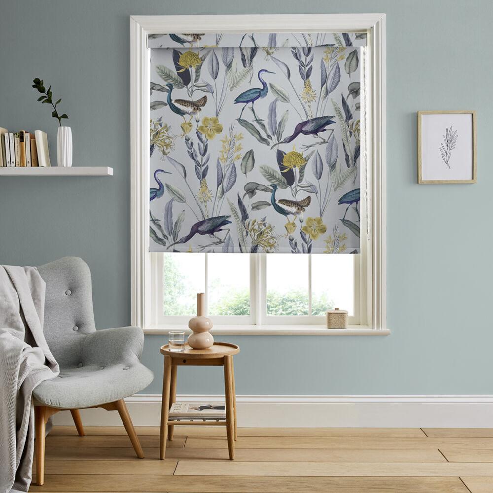 graham & brown Glasshouse Soft Gray Roller Shade