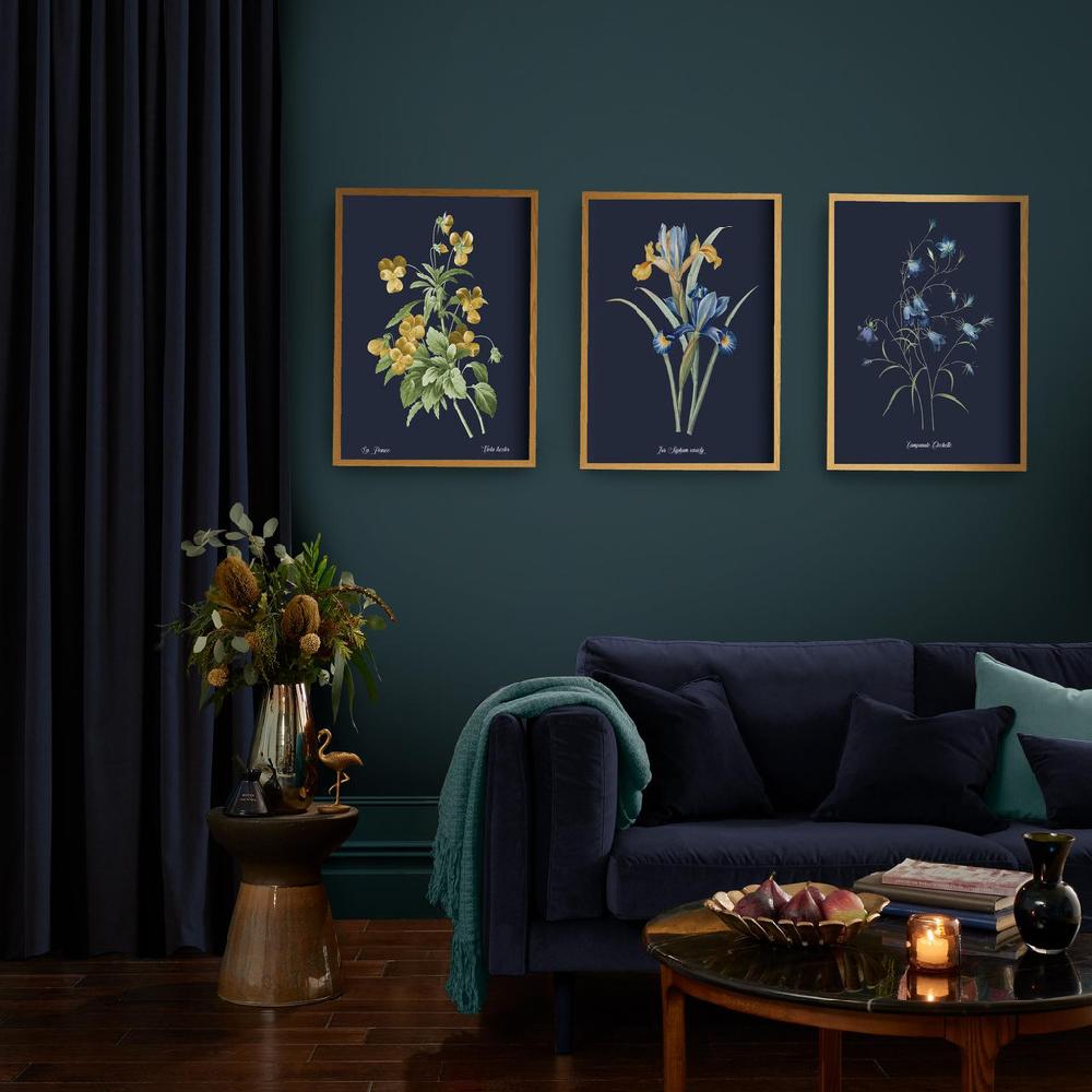 Graham & Brown Glasshouse Viola Blue Wall Art