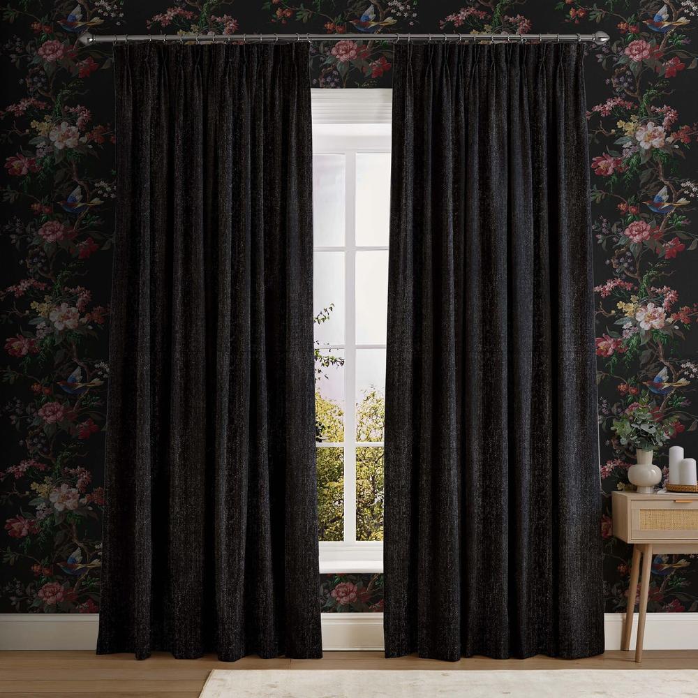 graham & brown Glimmer Black Curtains