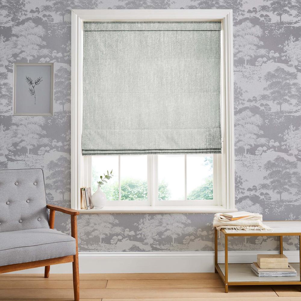 graham & brown Glimmer Pearl Roman Shade