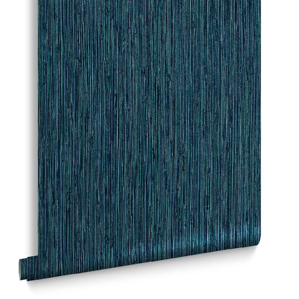 Graham & Brown Grasscloth Texture Teal Wallpaper