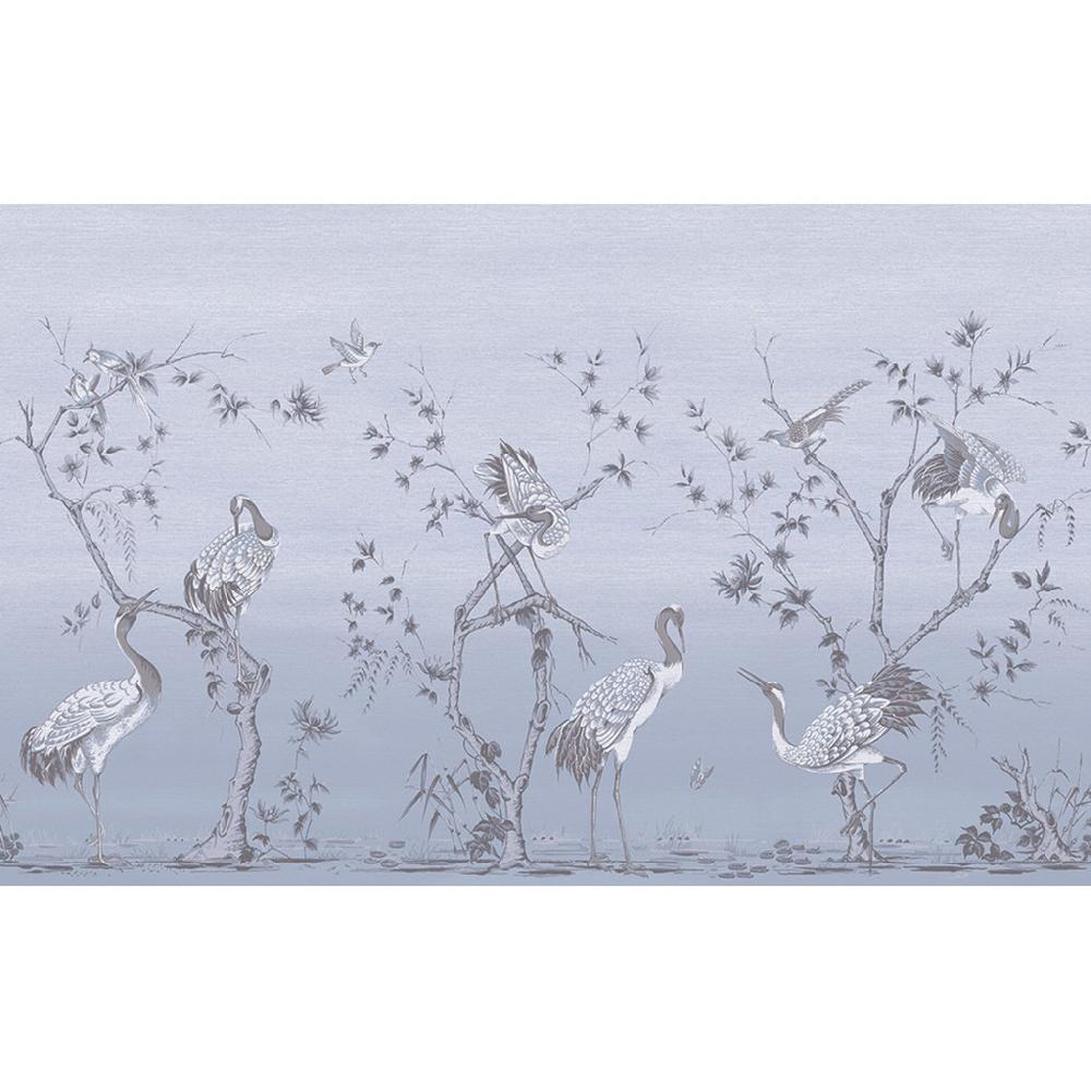 Graham & Brown Grazing Cranes Sky Bespoke Mural