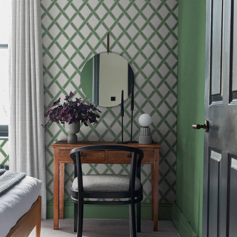 graham & brown Greenskeeper Geo Green Wallpaper