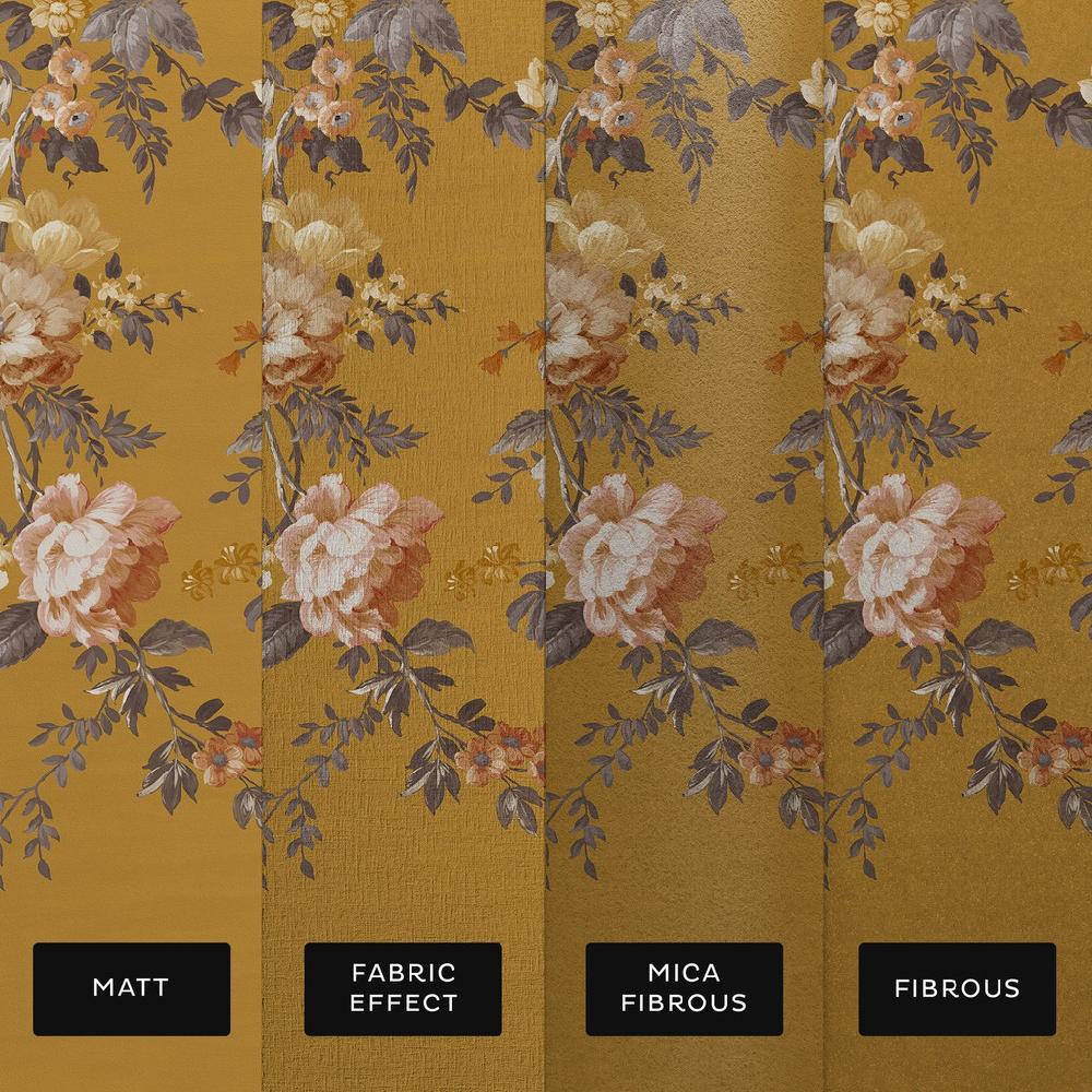 Graham & Brown Hague Fleurs Mustard Bespoke Mural
