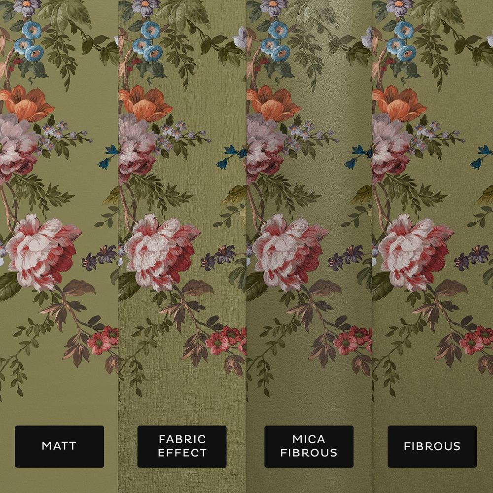 Graham & Brown Hague Fleurs Olive Bespoke Mural