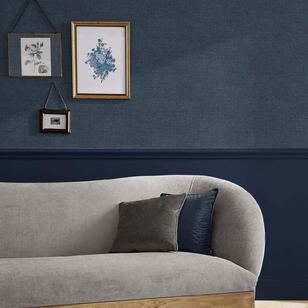 graham & brown Haptic Navy Wallpaper