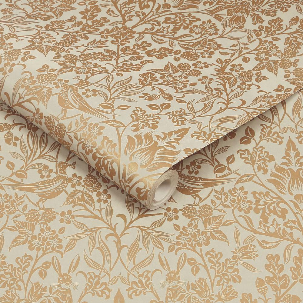 Graham & Brown Hartley Damask Neutral Wallpaper