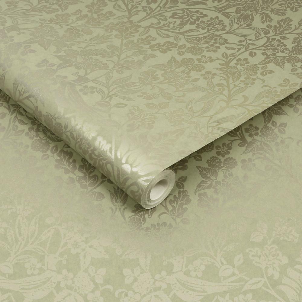 Graham & Brown Hartley Damask Sage Wallpaper