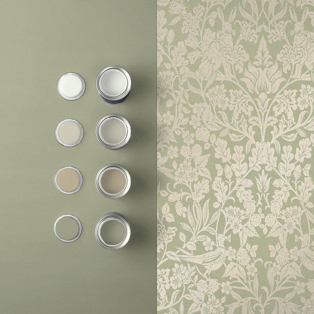 Graham & Brown Hartley Damask Sage Wallpaper