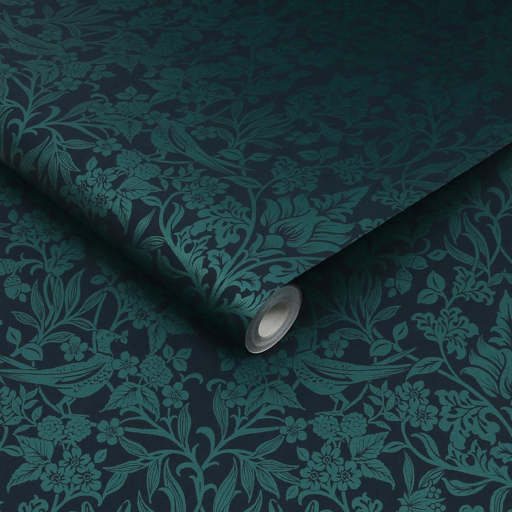 Graham & Brown Hartley Damask Teal Wallpaper
