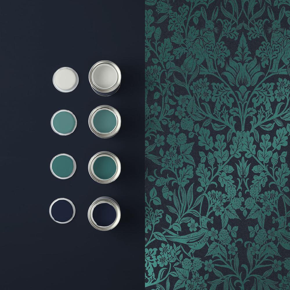 Graham & Brown Hartley Damask Teal Wallpaper