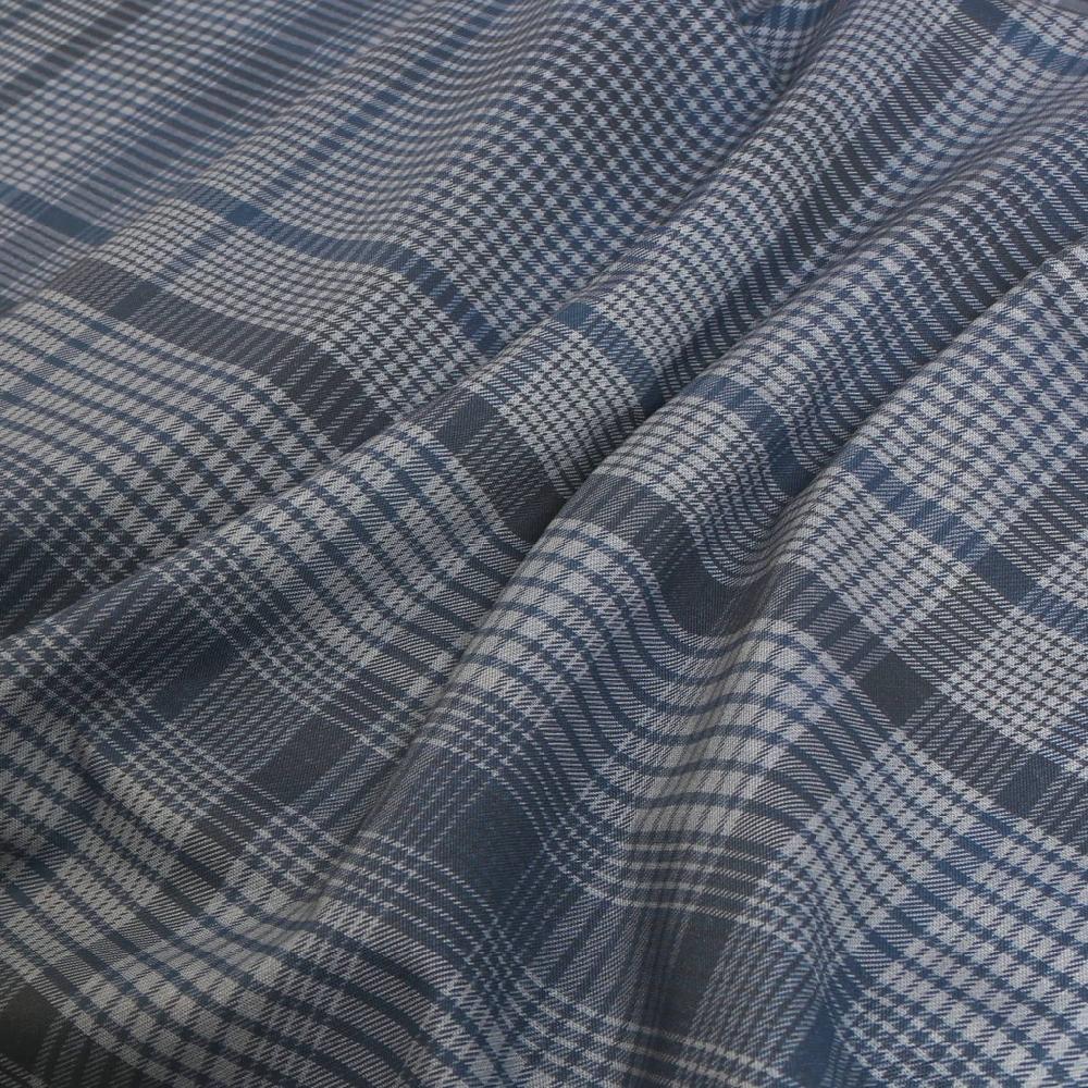 Graham & Brown Heritage Plaid Blue Curtain