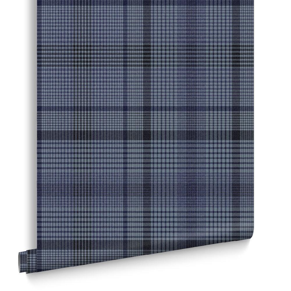 Graham & Brown Heritage Plaid Blue Wallpaper