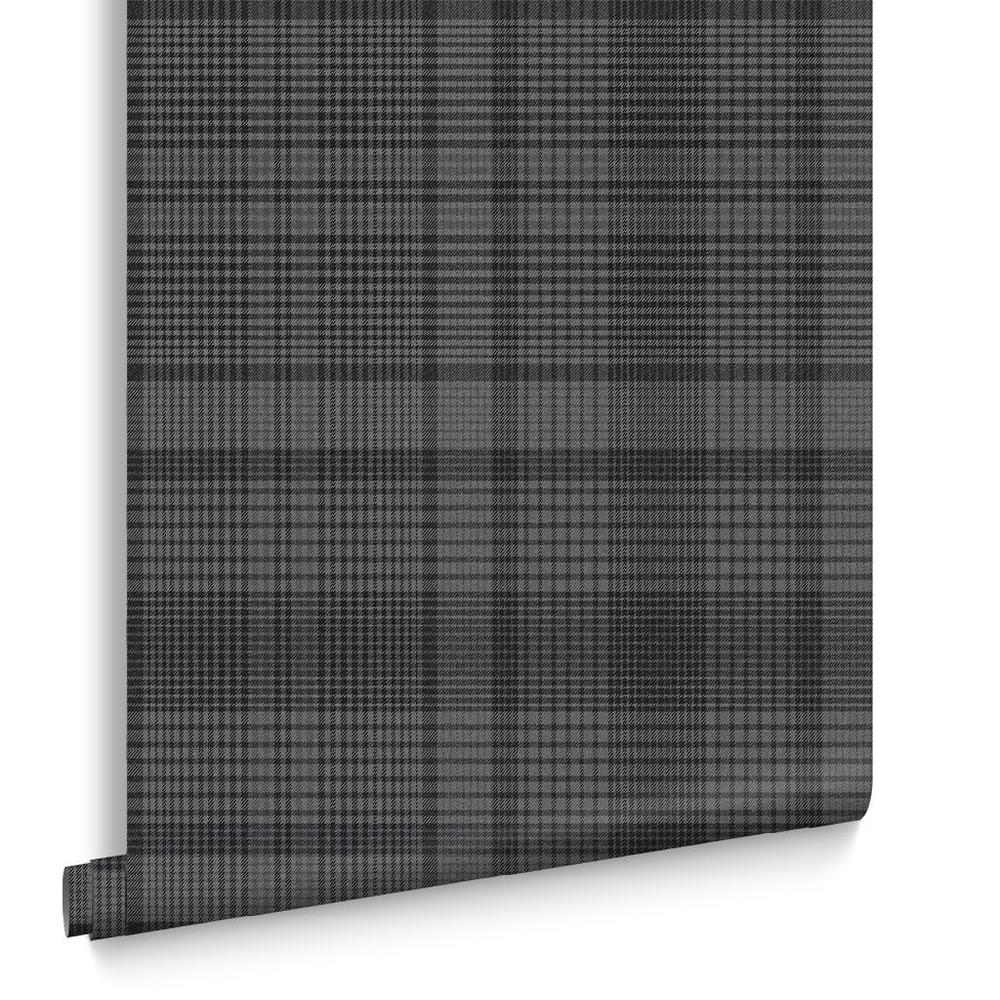 Graham & Brown Heritage Plaid Charcoal Wallpaper