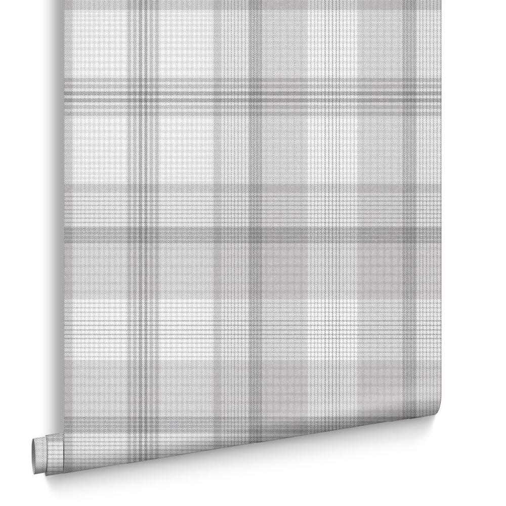 Graham & Brown Heritage Plaid Gray Wallpaper