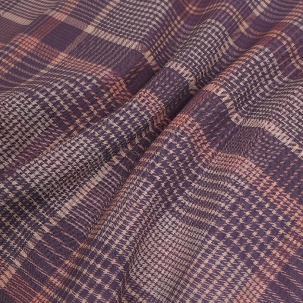 Graham & Brown Heritage Plaid Plum Curtain