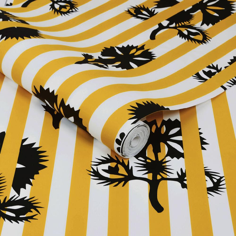 Graham & Brown Hide And Seek Mustard Wallpaper