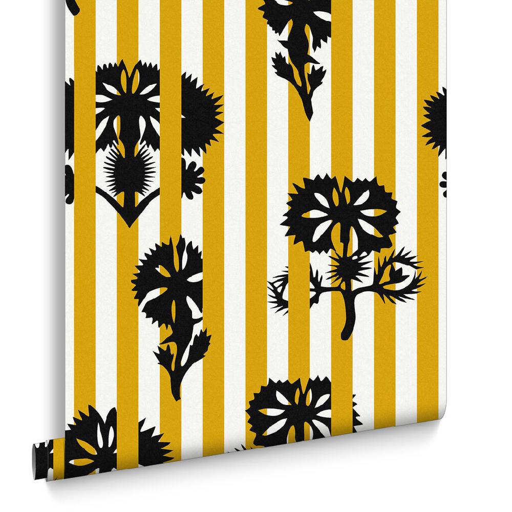 Graham & Brown Hide And Seek Mustard Wallpaper