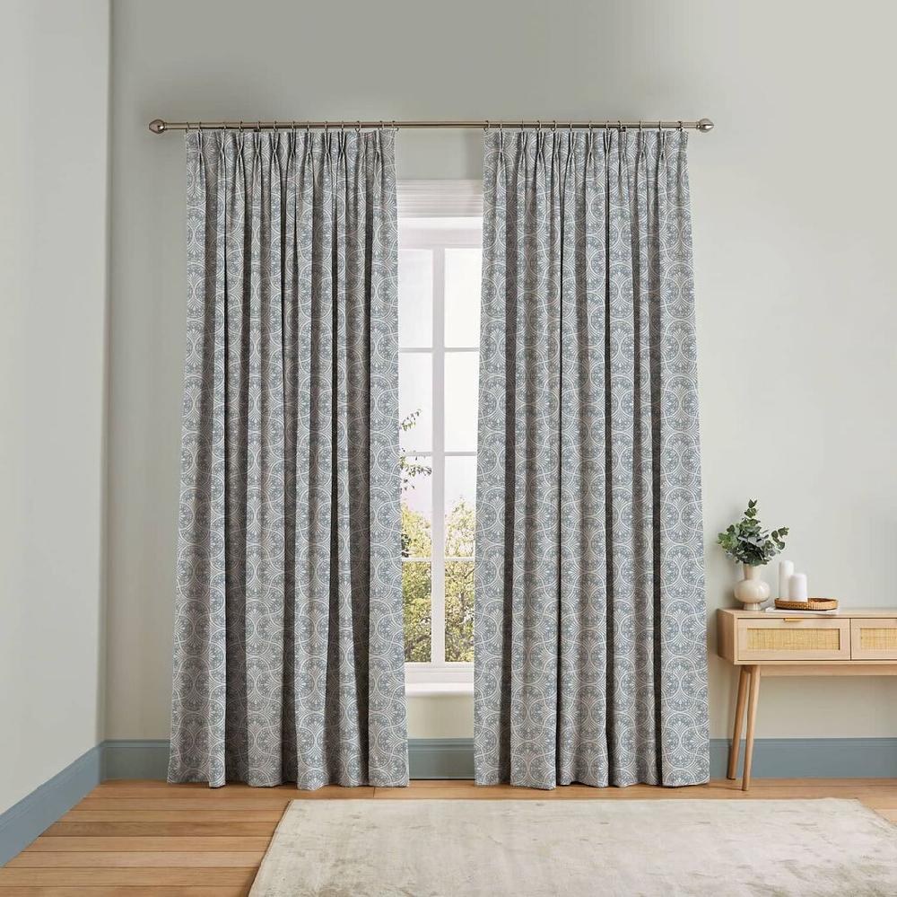 graham & brown Hopwood Cottage Duck Egg Curtains