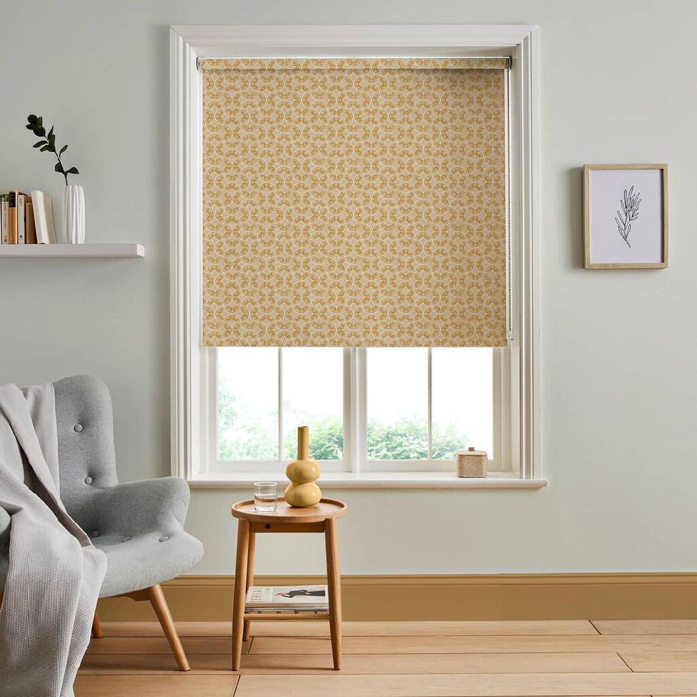 graham & brown Hopwood Cottage Ochre Roller Shade