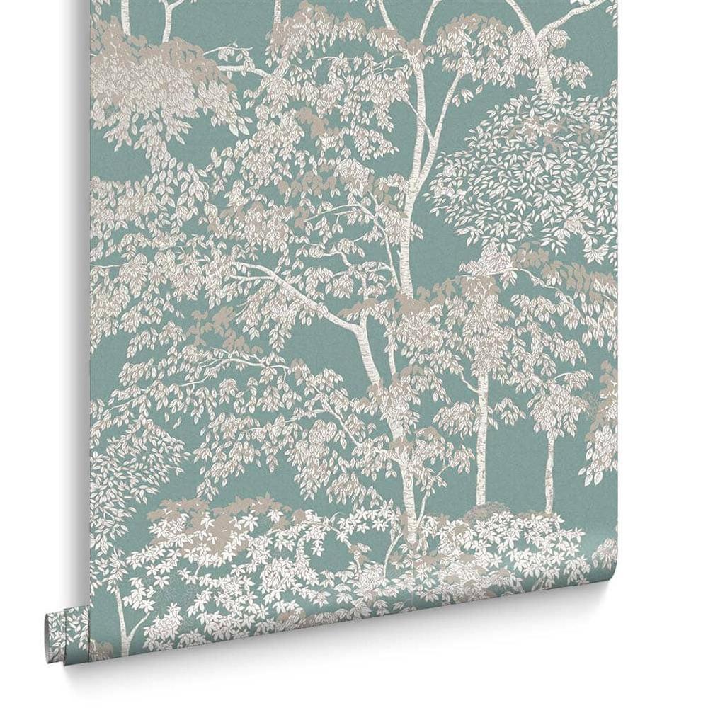 Graham & Brown Idyll Tree Duck Egg Wallpaper