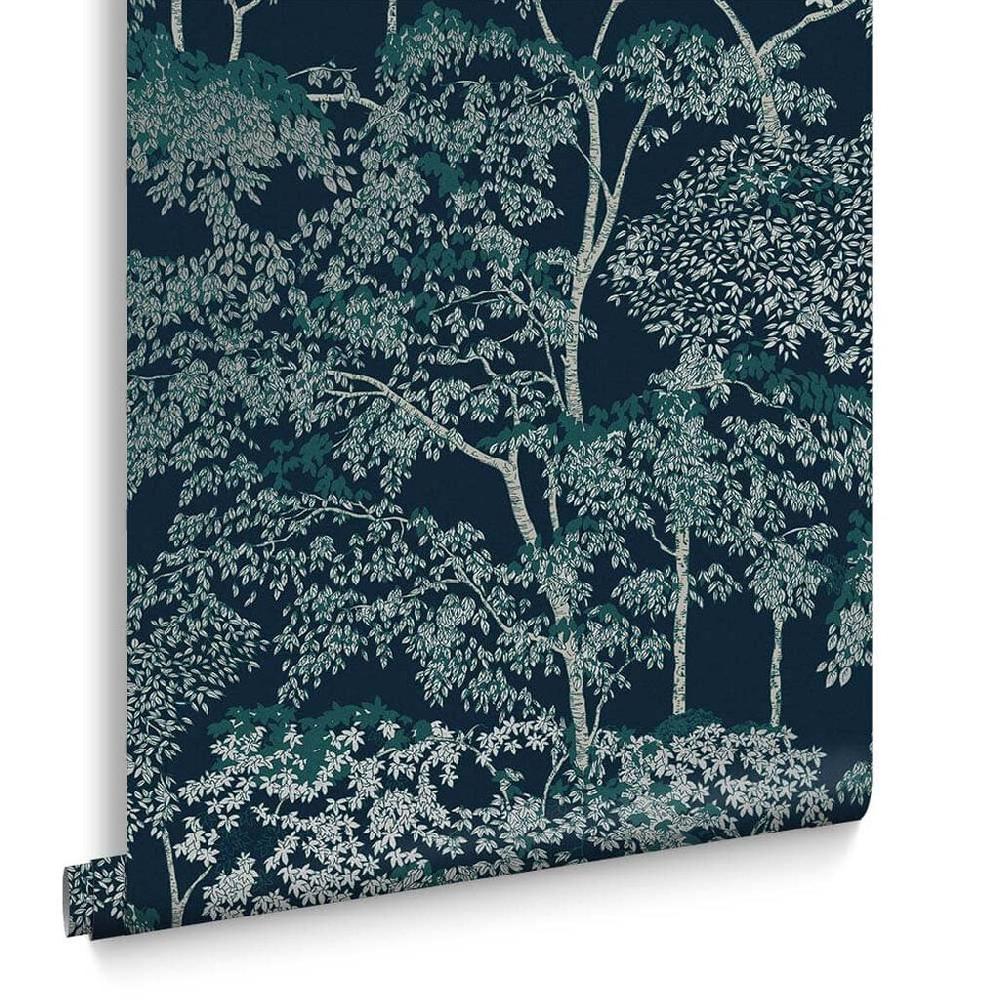 Graham & Brown Idyll Tree Navy Wallpaper