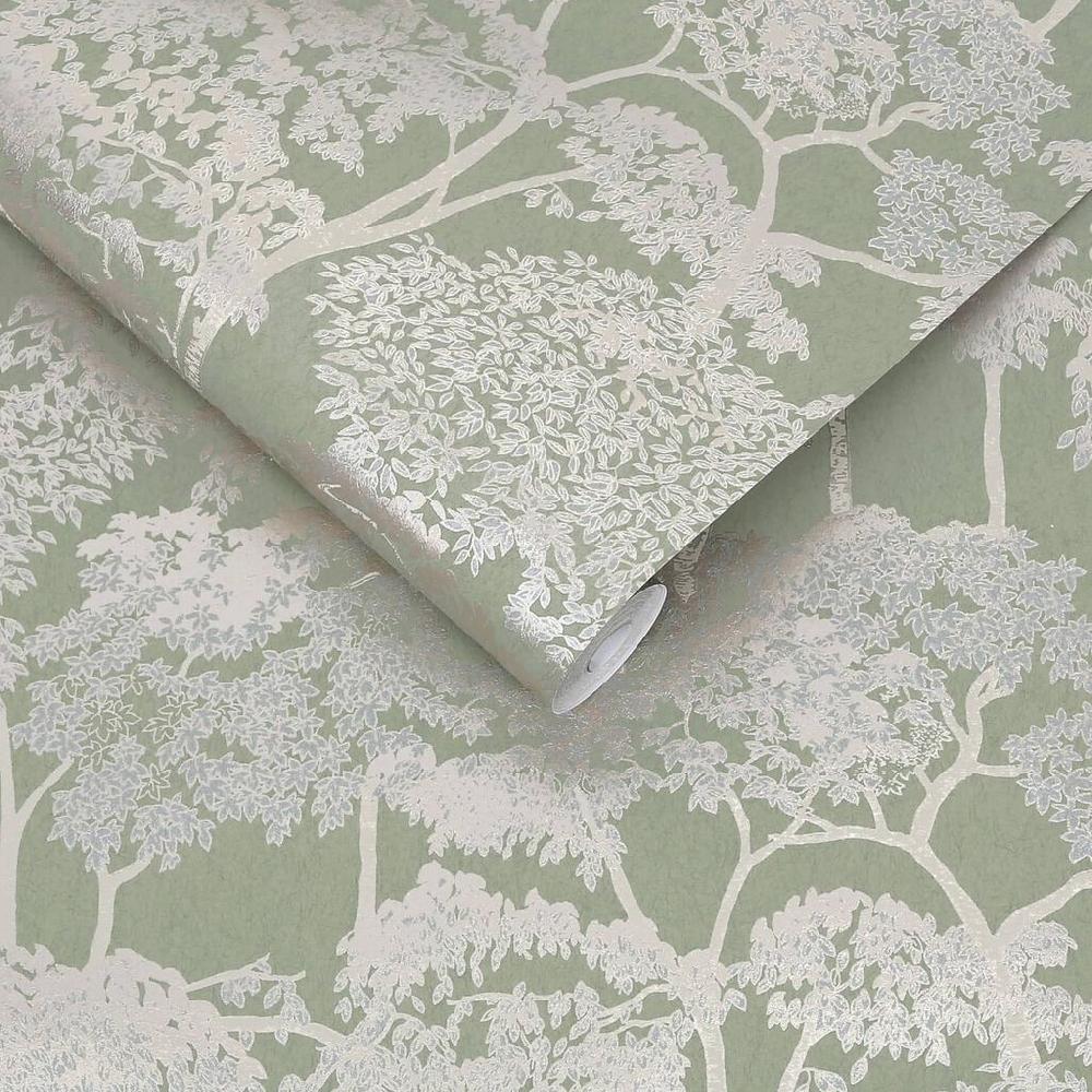 Graham & Brown Idyll Tree Sage Wallpaper