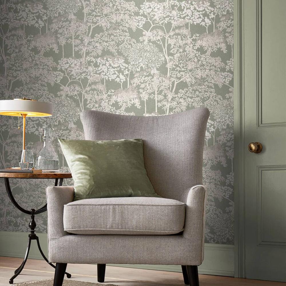 graham & brown Idyll Tree Sage Wallpaper