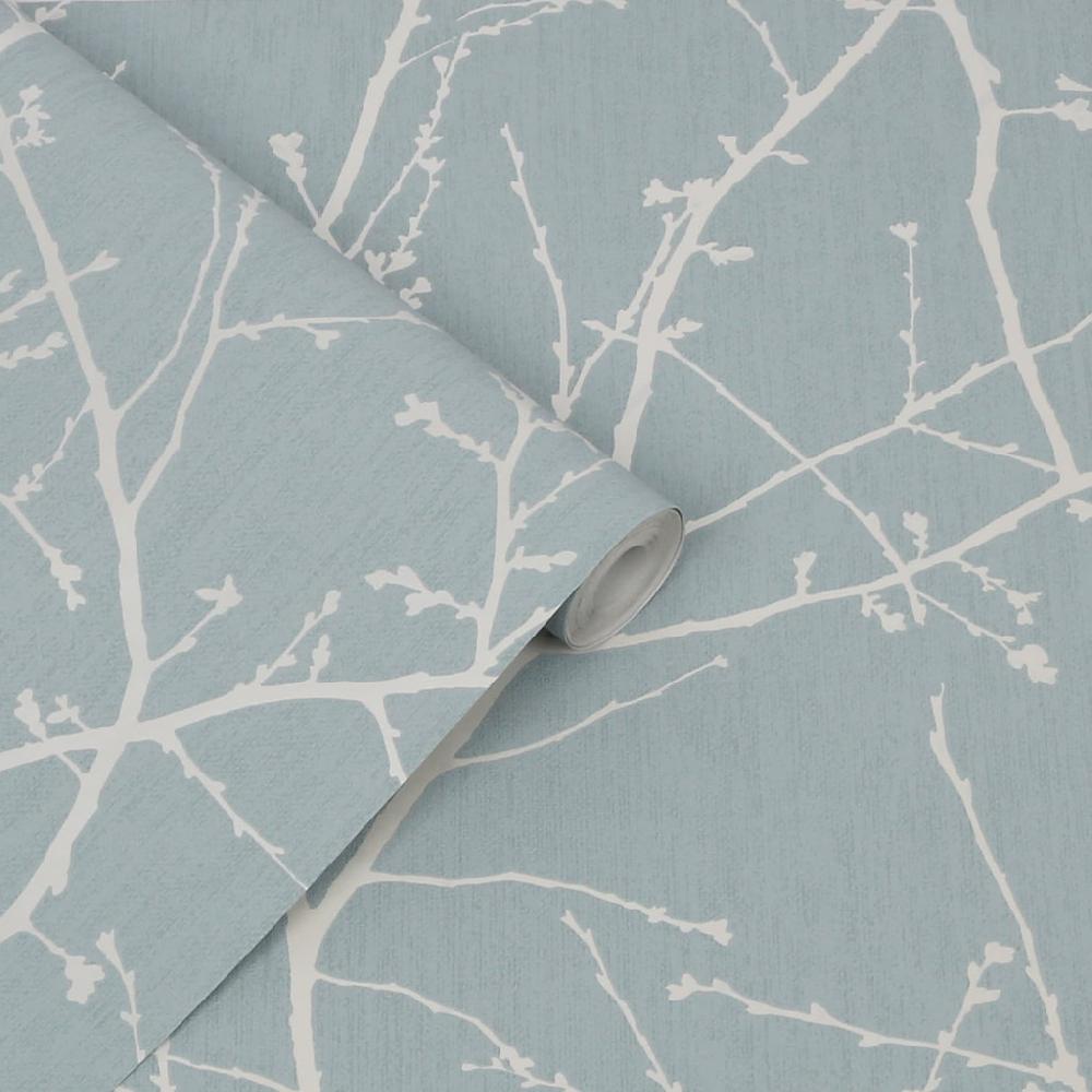 Graham & Brown Innocence Duck Egg Wallpaper