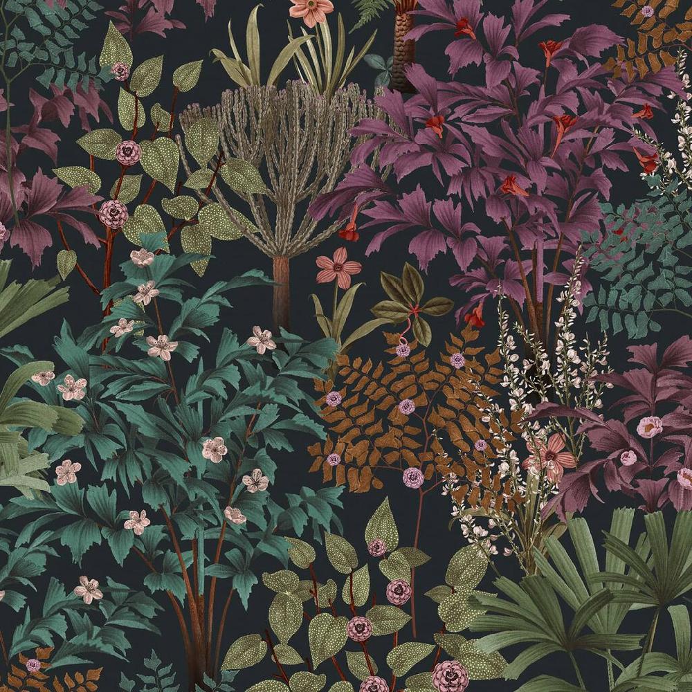 Graham & Brown Jardin Botanico Black Wallpaper