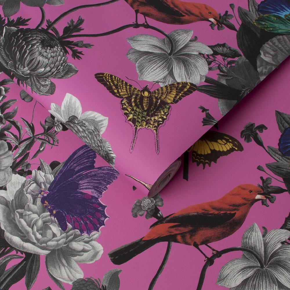 Graham & Brown Jardin Magenta Wallpaper