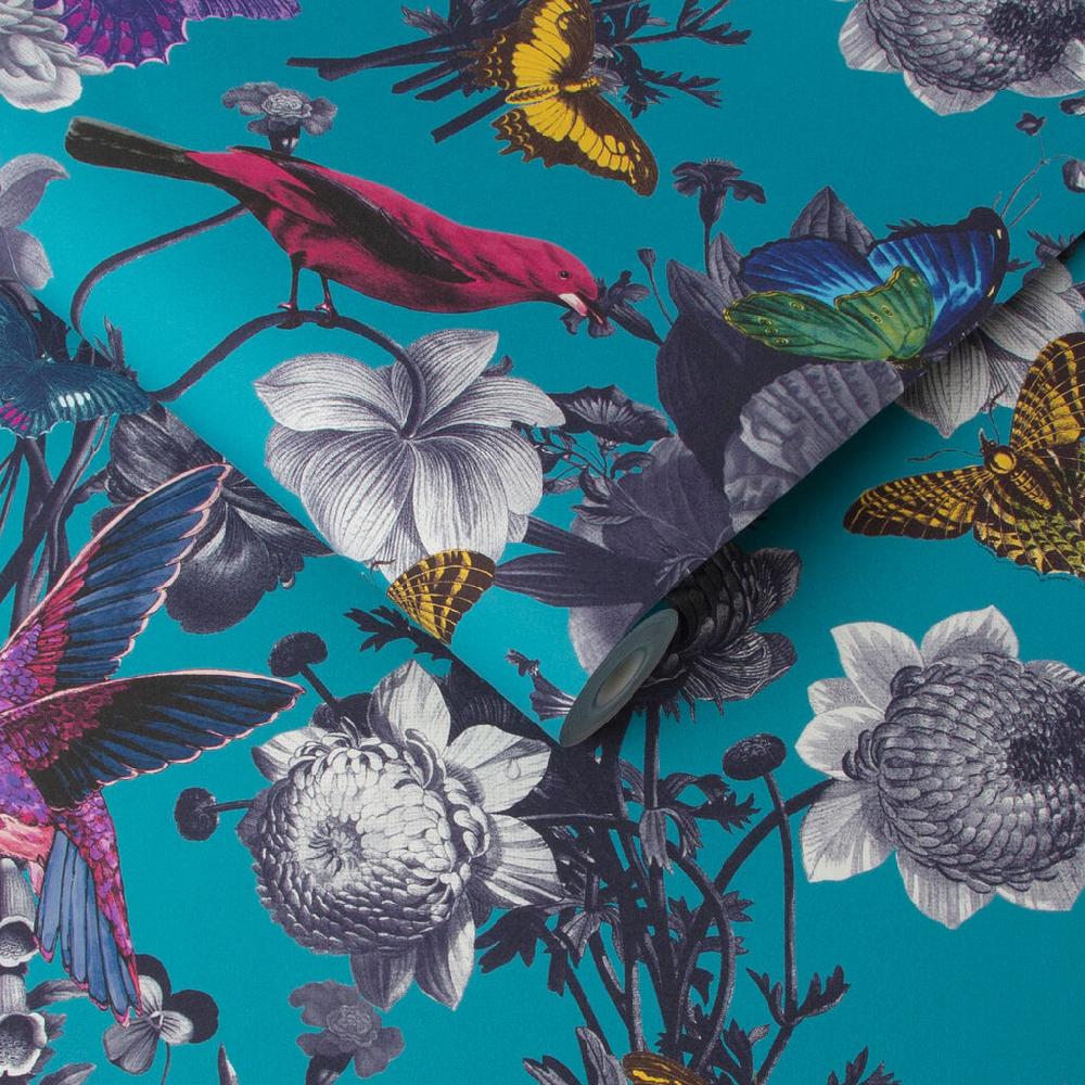 Graham & Brown Jardin Teal Wallpaper