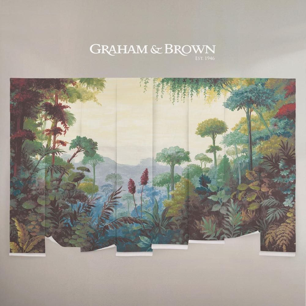 Graham & Brown Jungle Vista Multicolor Bespoke Mural