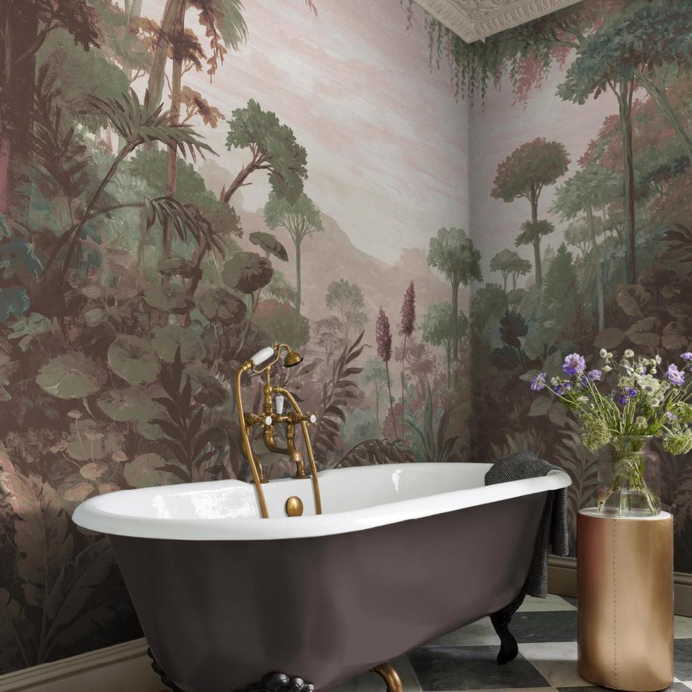 graham & brown Jungle Vista Soft Pink Bespoke Mural
