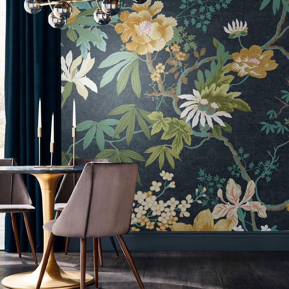 graham & brown Kimono Midnight Bespoke Mural