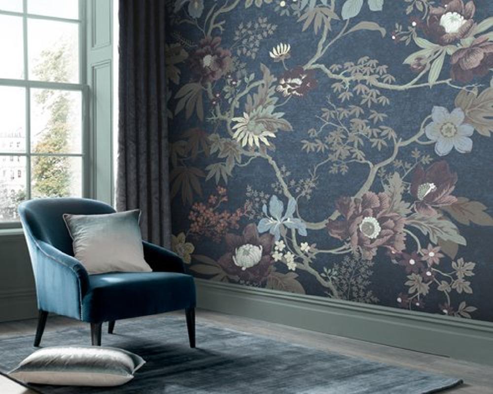 graham & brown Kimono Teal Bespoke Mural