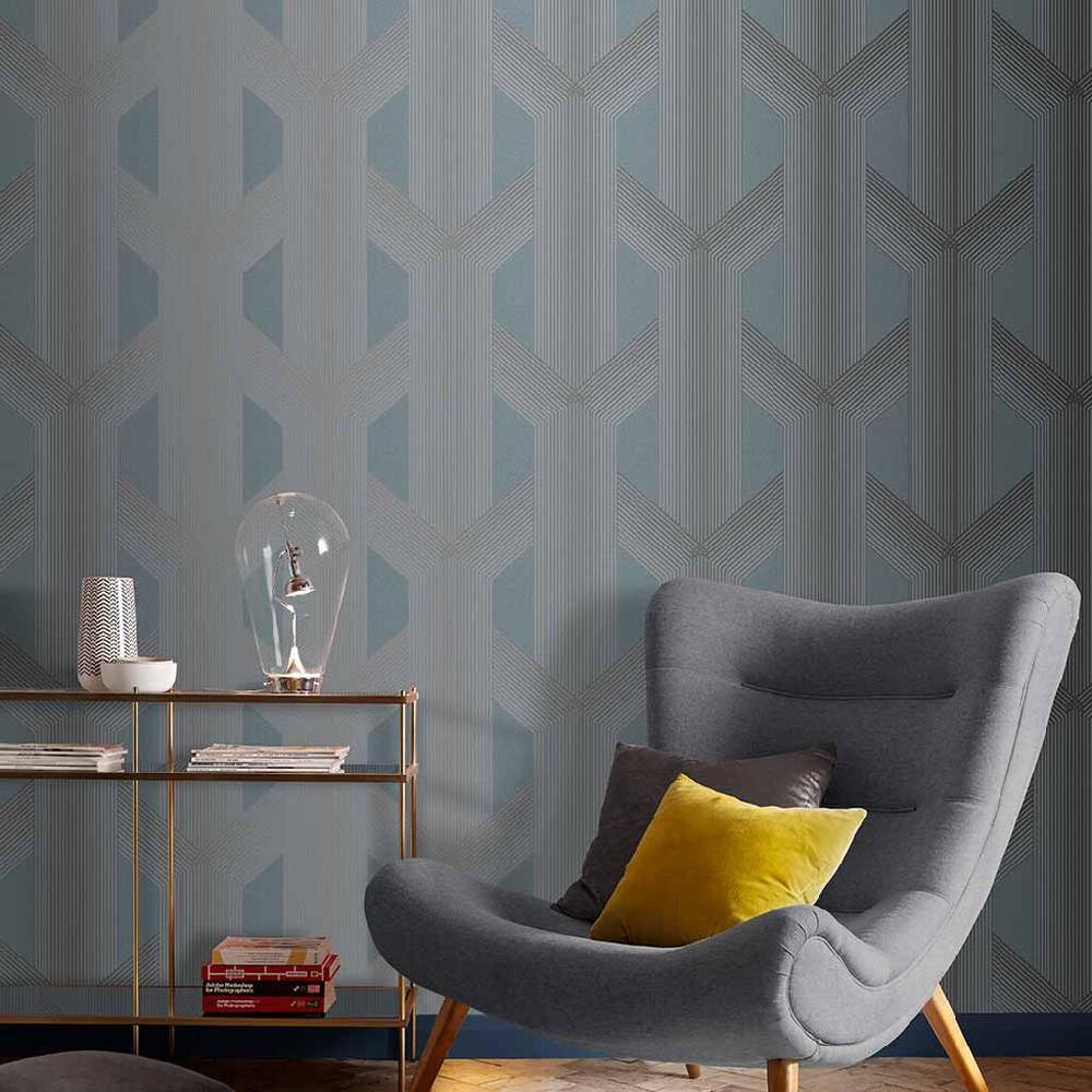 graham & brown Lagom Geo Deep Sky Wallpaper