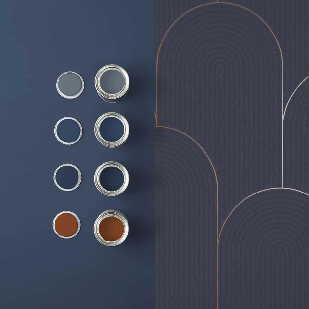 Graham & Brown Lancet Navy Wallpaper