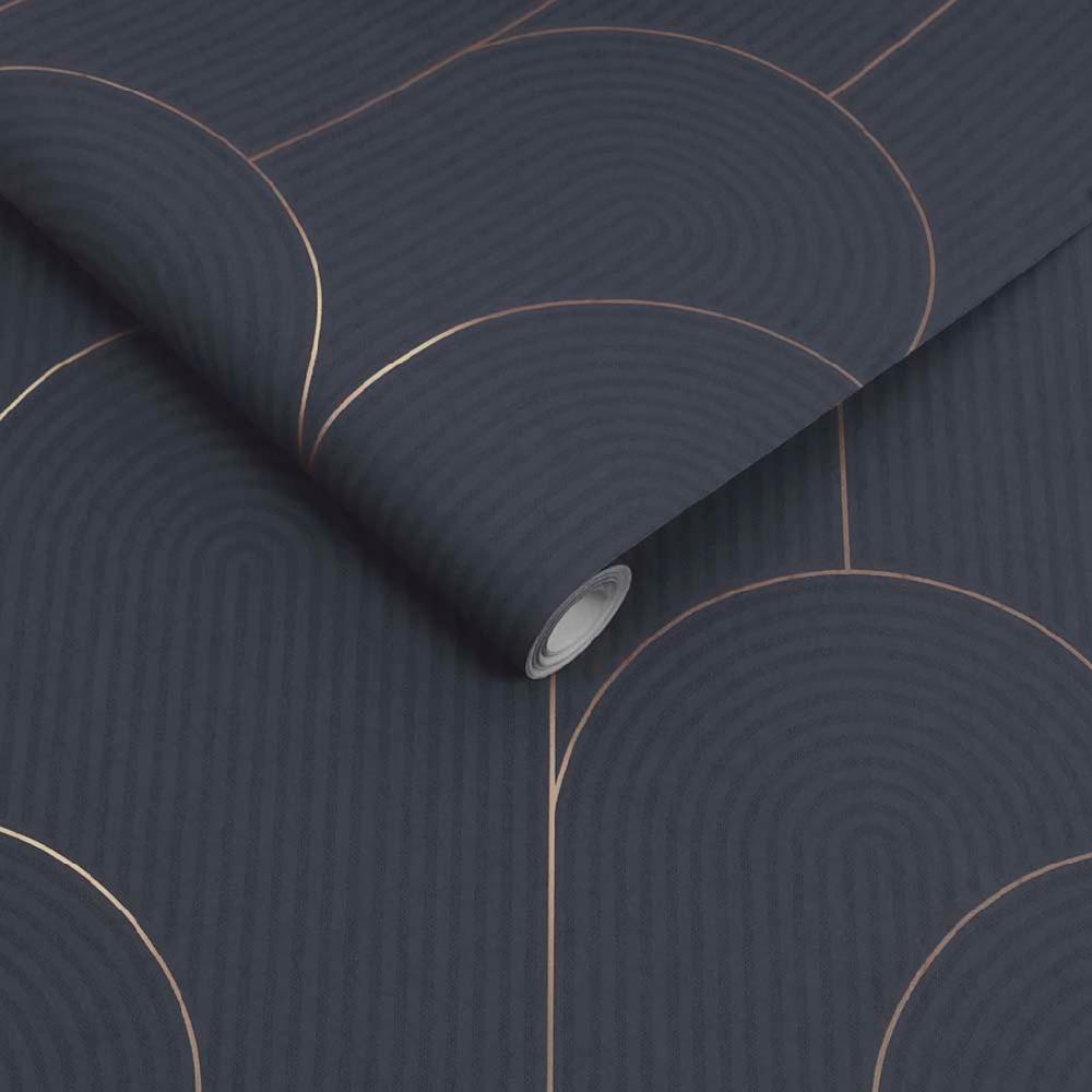 Graham & Brown Lancet Navy Wallpaper