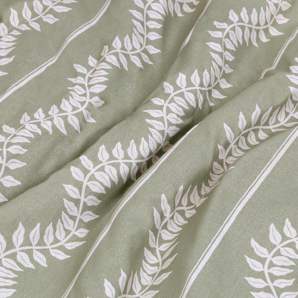 Graham & Brown Laurel Leaf Stripe Sage Roller Blind