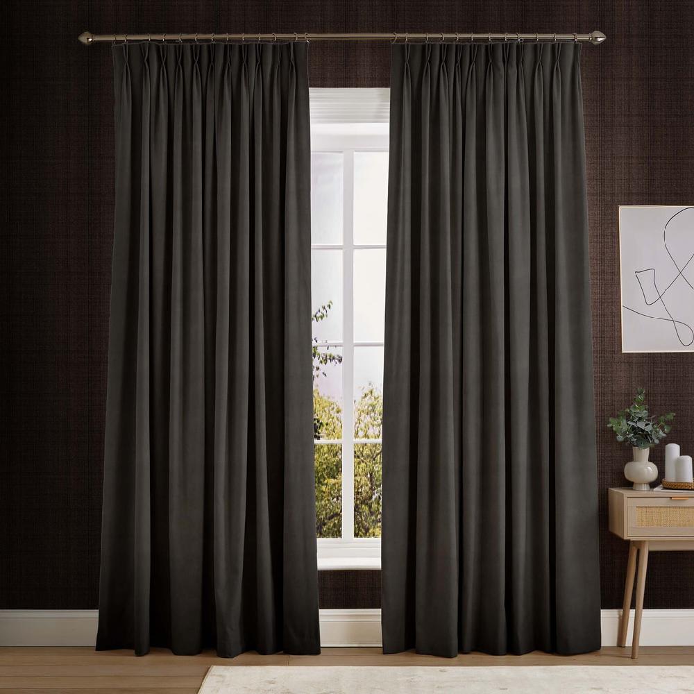 graham & brown Lavish Deep Brown Curtains